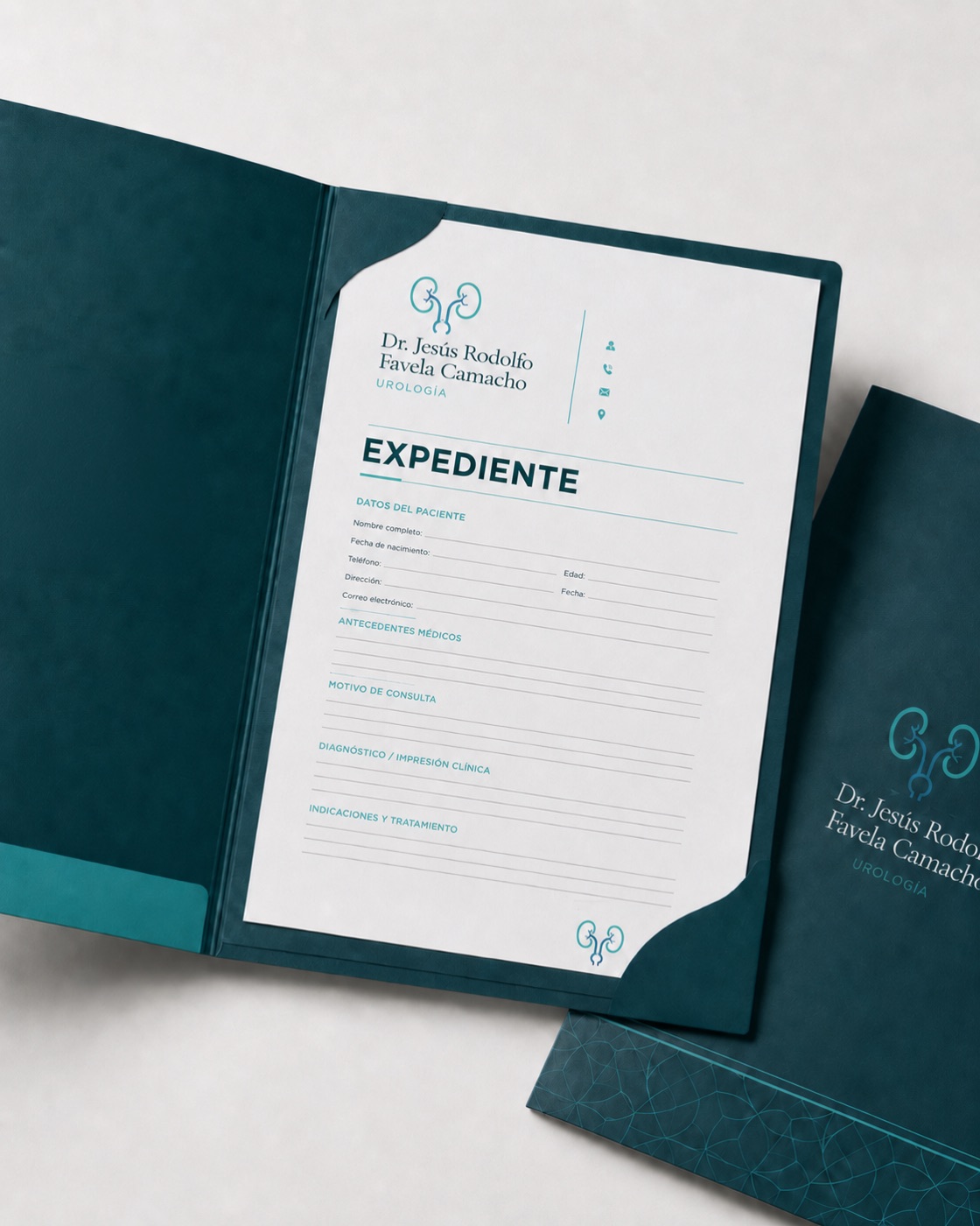 Identidad visual y papelería del Dr. Favela