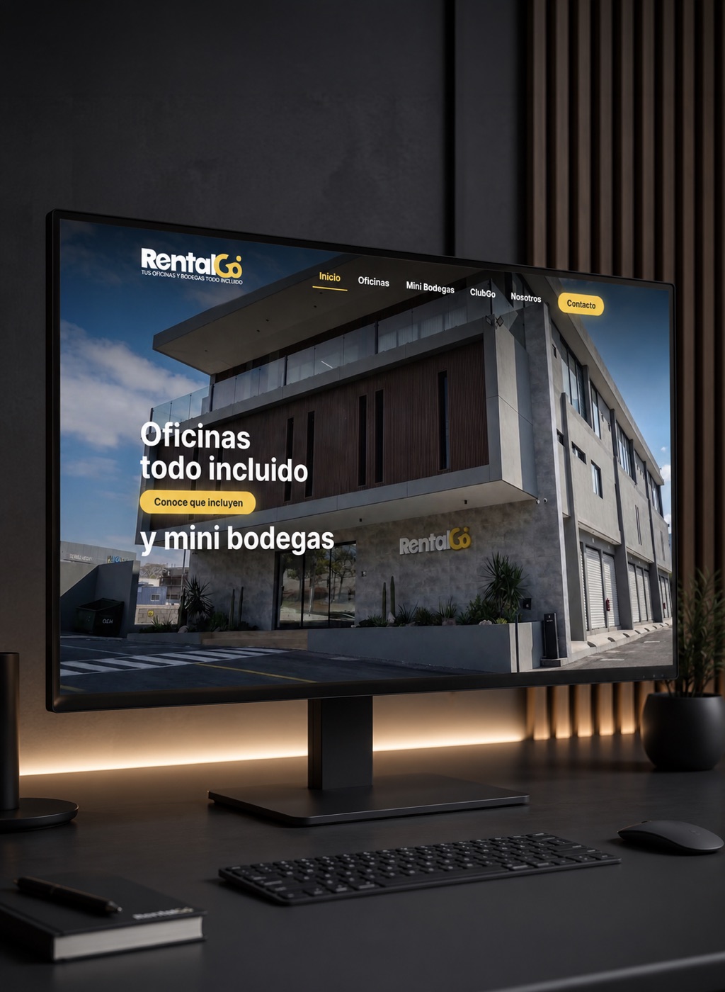 Landing page inmobiliaria de RentalGo